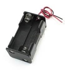 4 AA BACK TO BACK BATTERY HOLDER, 4 BATTERIES