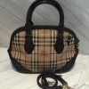 (SOLD) Burberry Haymarket Orchard Two Ways Carry in Brown Leather Burberry