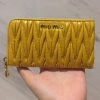 (SOLD) Brand New Miu Miu Matelass Wallet in Yellow Miu Miu