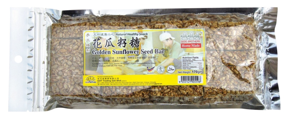 GB-GOLDEN SUNFLOWER SEED BAR-160G