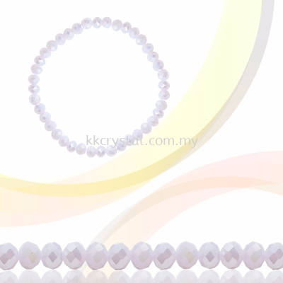 Crystal China, Donut 3mm, B74 Pink Opal AB