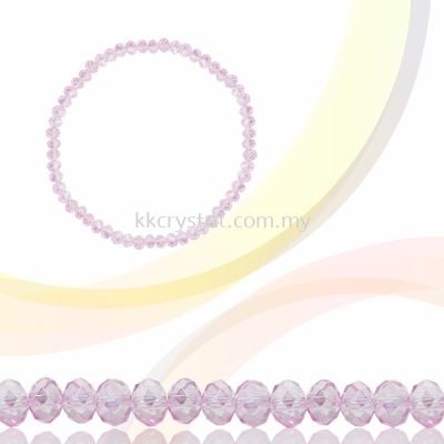 Crystal China, Donut 3mm, B119 Light Rose AB