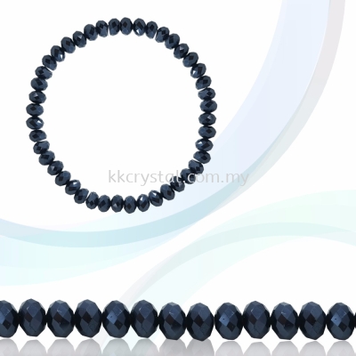 Crystal China, Donut 3mm, B69 Jet Hematite 2x