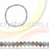 Crystal China, Donut 3mm, B67 Black Diamond AB Donut 03mm  Beads