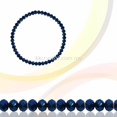 Crystal China, Donut 3mm, B82 Metalic Blue