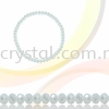 Crystal China, Donut 3mm, B70 White Opal AB Donut 03mm  Beads