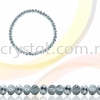 Crystal China, Donut 3mm, B75 Half Silver Donut 03mm  Beads