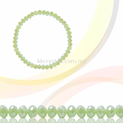 Crystal China, Donut 3mm, B71 Peridot Opal AB