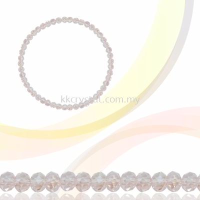 Crystal China, Donut 4mm, B49 Light Rose AB