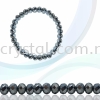 Crystal China, Donut 4mm, B78 Metalic Silver Donut 04mm Beads