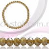 Crystal China, Donut 4mm, B63 Topaz AB Donut 04mm Beads