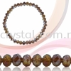 Crystal China, Donut 6mm, B64 Smoked Topaz AB Donut 06mm Beads