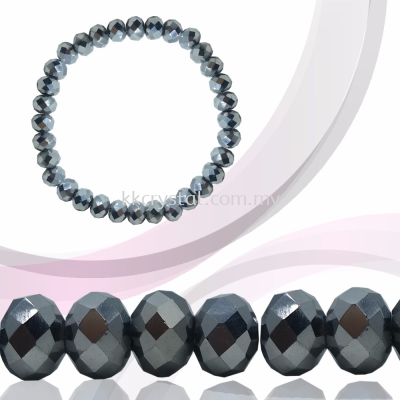 Crystal China, Donut 8mm, B78 Metalic Silver