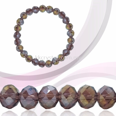 Crystal China, Donut 8mm, B61 Amethyst AB