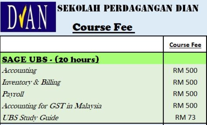 Sage UBS Certificate Course