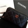 (SOLD) Chanel Zippy Cardholder/Coin Purse Black Caviar with GHW Chanel