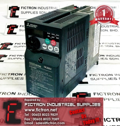 FR-D720S-0.75K FRD720S075K MITSUBISHI D700 SERIES INVERTER REPAIR IN MALAYSIA 12 MONTHS WARRANTY