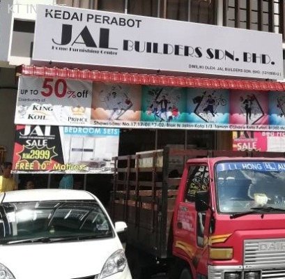 JAL KEDAI PERABOT Alucobond Signboard - White Sticker + Matte Lam