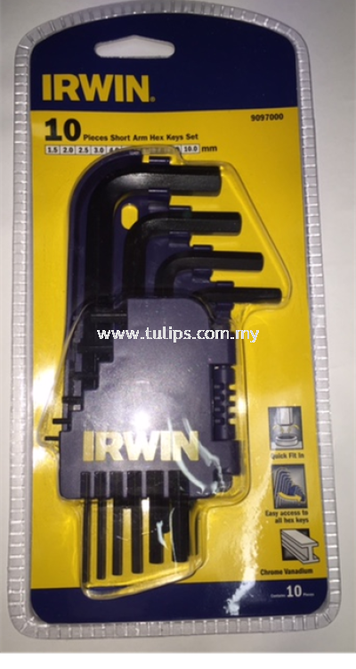 1.5-10.00MM X 10PCS Short Hex Key Set