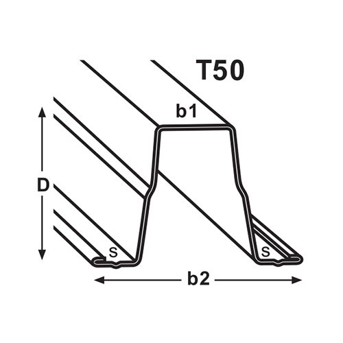 Trojan Batten T50 Batten Truss Component : C-Section & Batten