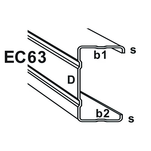 EC63 EC Type C-Section Truss Component : C-Section & Batten