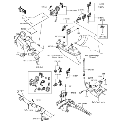 IGNITION SWITCH/LOCKS/REFLECTORS