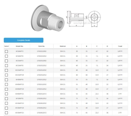 KF-Male Pipe Adaptor PT