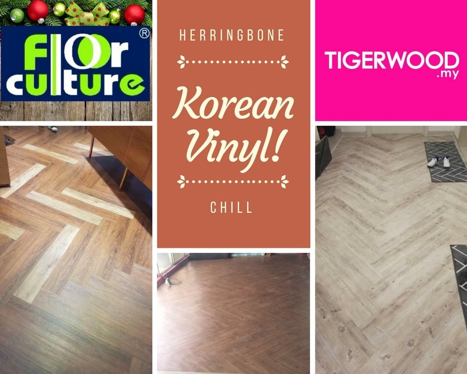 Korean Vinyl 3mm in Herringbone Design #donghwa