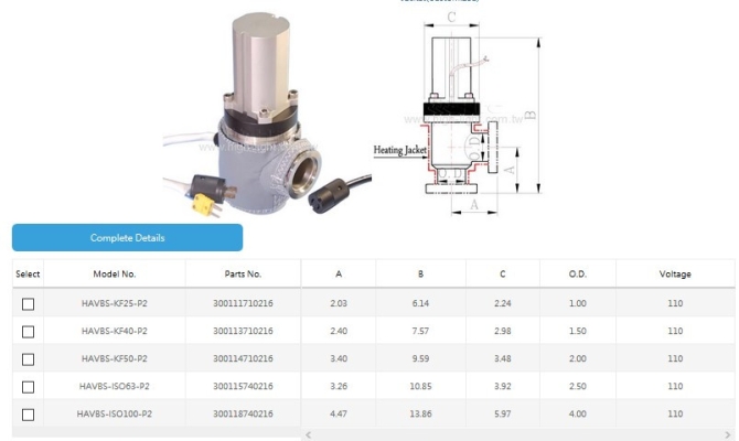 Vacuum valve with Heating Jacket(Customized)