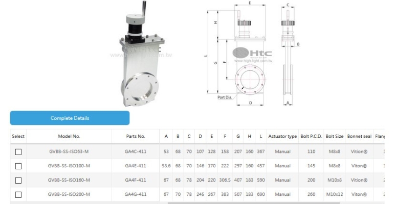 Manual-HV Gate Valve (B Type)