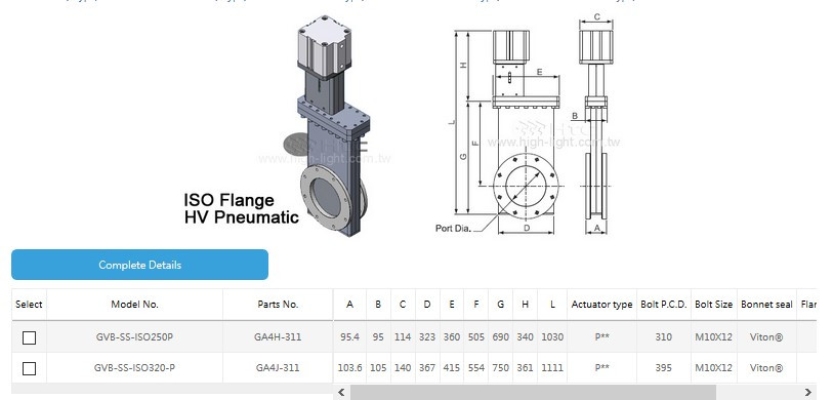 Pneumatic-HV Gate Valve (L Type)