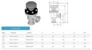 Copper Seal Bonnet KF Flange with Bellows Angle Valve Manually Operated HTC Vacuum Poppet Valves