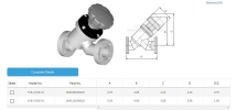 CF Rotatable Flange with Bellows(USA) Y-inline Value Manually Operated HTC Vacuum Poppet Valves