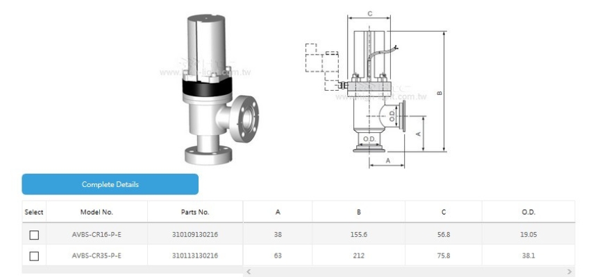 CF Flange with Bellows Attached Reed Sensor(Europe)