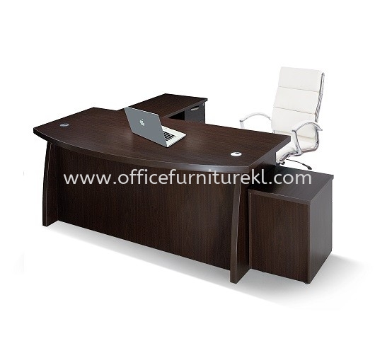 AMAR EXECUTIVE DIRECTOR OFFICE TABLE WITH SIDE CABINET & MOBILE PEDESTAL 1D1F AQX1800