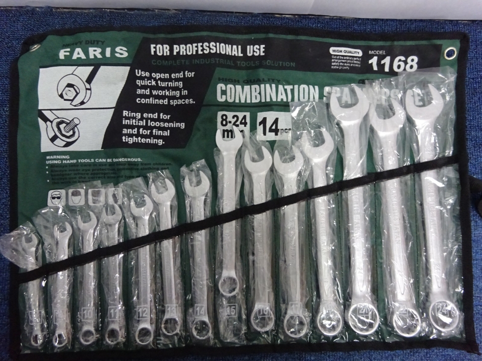 FARIS 8-24MM (14PCS) COMBINATION WRENCH SET