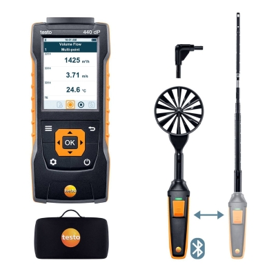 testo 440 | delta P Air Flow ComboKit 1 with Bluetooth