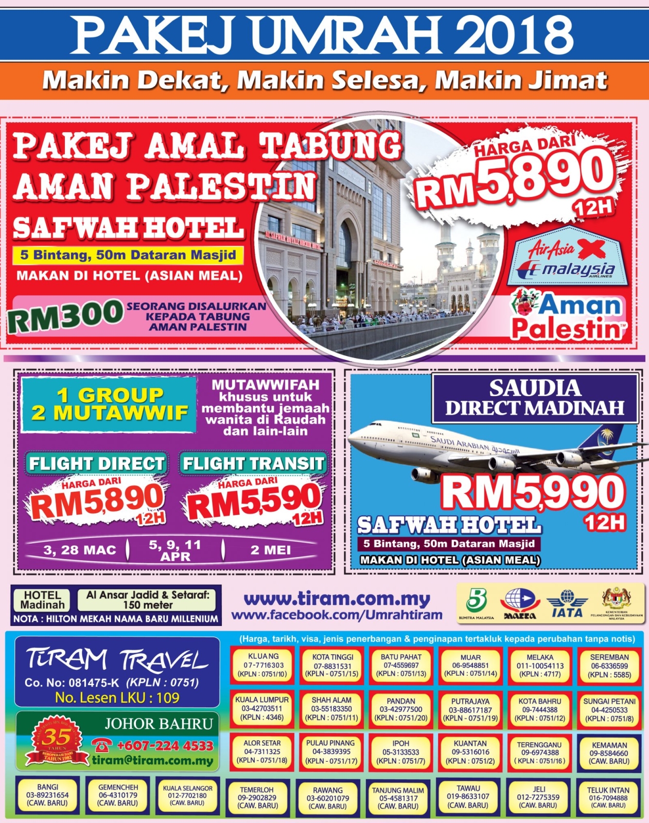 Latest News - KEMPEN UMRAH RM5,290  Tiram Travel Sdn Bhd