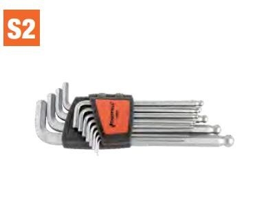 12 pcs Long Arm Ball End Hex Key Set (S050013)