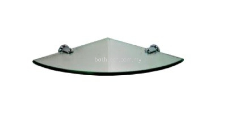 AR-230-CP Corner Glass Shelf