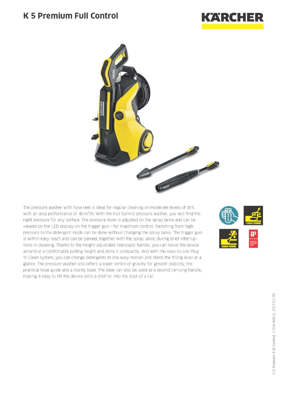 KARCHER K 5 Premium Full Control Pressure Washer