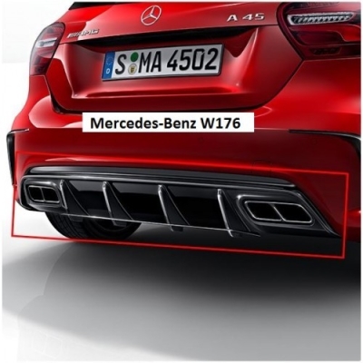 W176 A45 Facelift Look Rear Diffuser