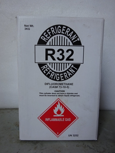 R32 X 3KG HFC REFRIGERANT GAS DISPOSABLE CYLD (WHITE BOX NEUTRAL PACKING) (CHINA)