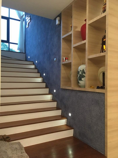 Call Now- Plain Design To Make Staircase Soft With Cotton Wall