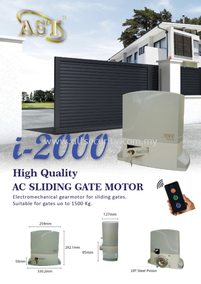 *NEW * i~2000 AC SLIDING GATE MOTOR