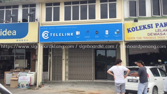 Telelink Acrylic 3D LED Signage at Kuala selangor 