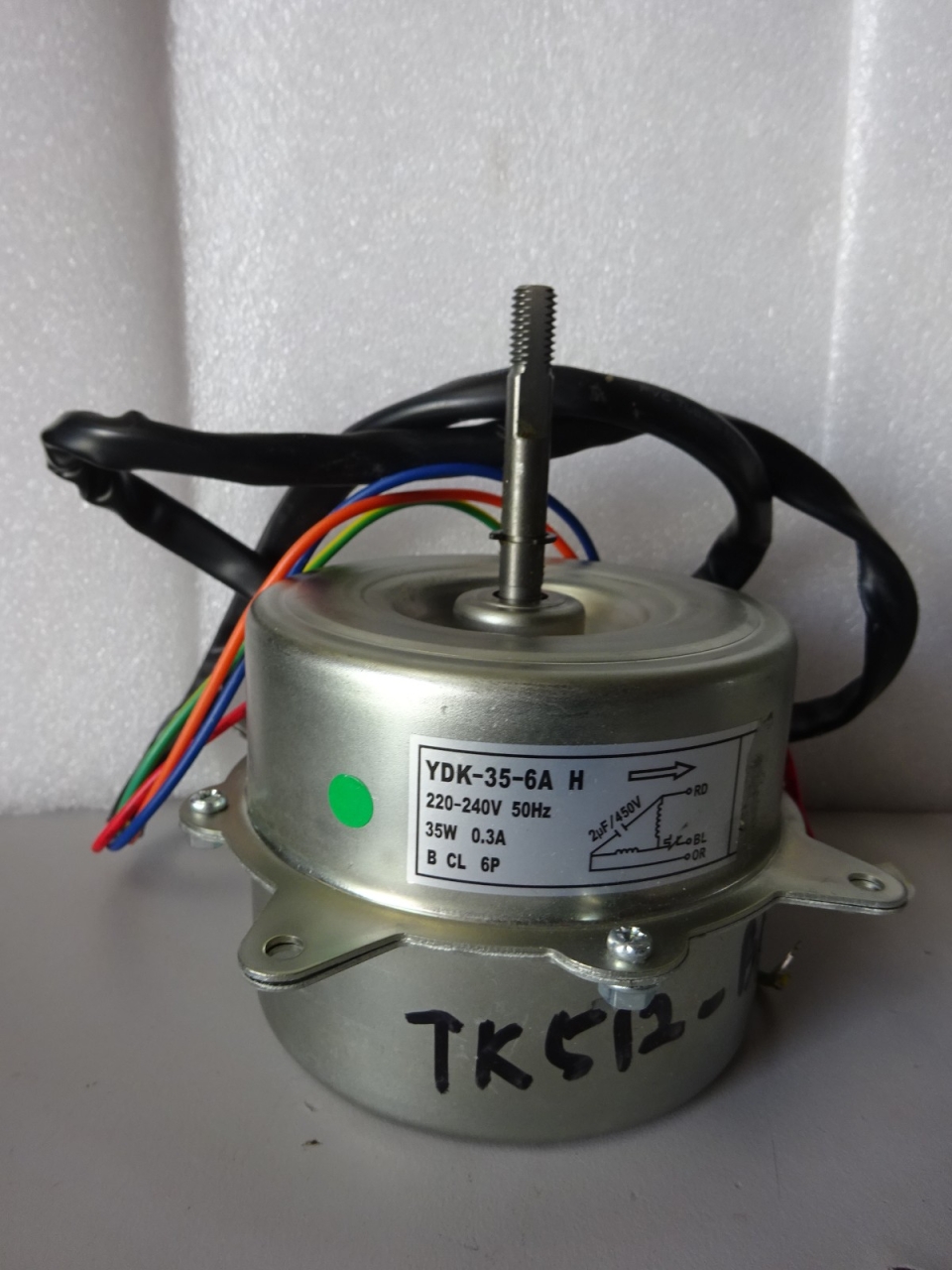 TRANE 35W 0.3A OUTDOOR FAN MOTOR YDK-35-6 (TTK512ZBOOOB)