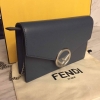 (SOLD) Brand New Fendi Wallet on Chain in Blue Calfskin Fendi