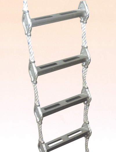 LD13) Aluminium Alloy Rope Ladders with GS Type Oval Step