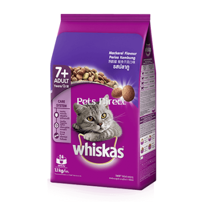 Whiskas® Dry Adult 7+ Mackerel Flavour Cat Food